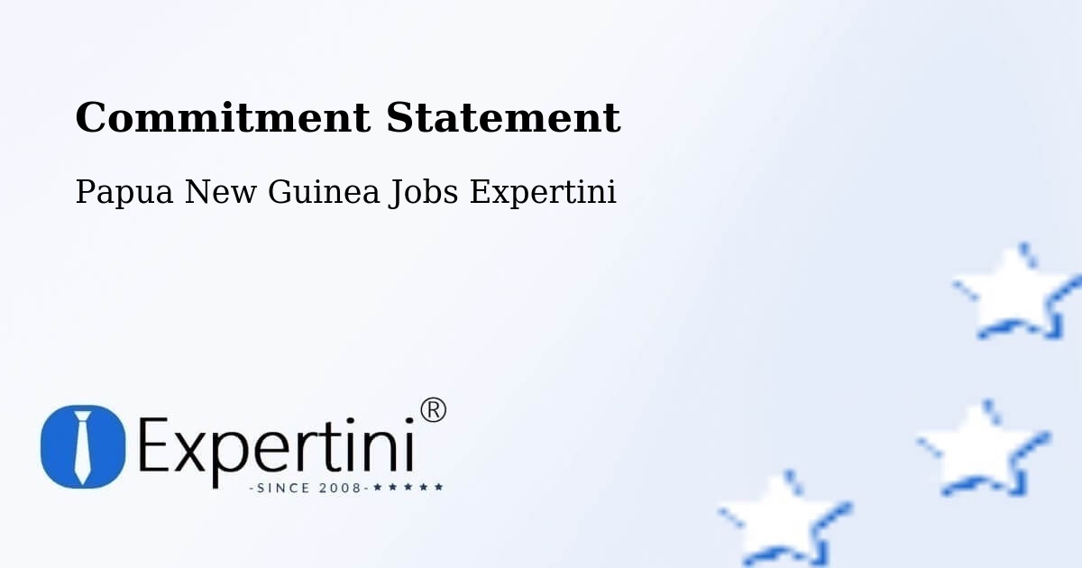 Corporate Commitment – Samarai - Papua New Guinea Jobs Expertini